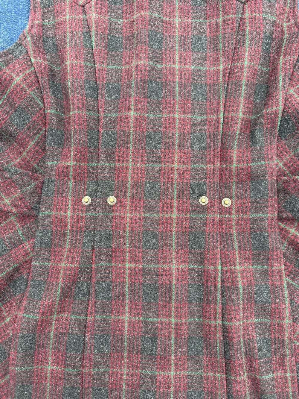 Powder River Outfitters Plaid Wool Blend Western Vest - Picture 9 of 13